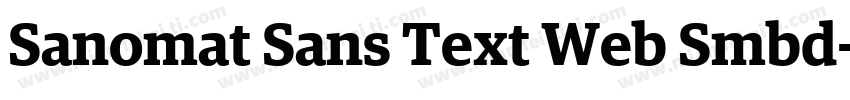 Sanomat Sans Text Web Smbd字体转换